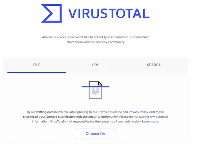 بررسی فایل قبل دانلود با VirusTotal بررسی فایل قبل دانلود با VirusTotal