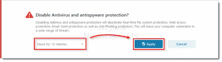 غیرفعال کردن آنتی ویروس Eset غیرفعال کردن آنتی ویروس Eset