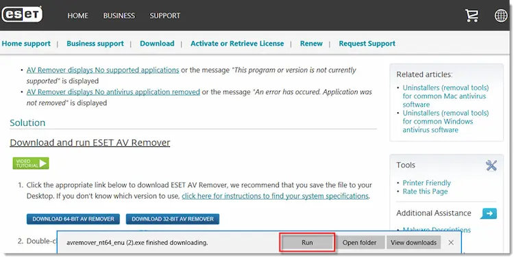 دانلود ESET AV Remover 