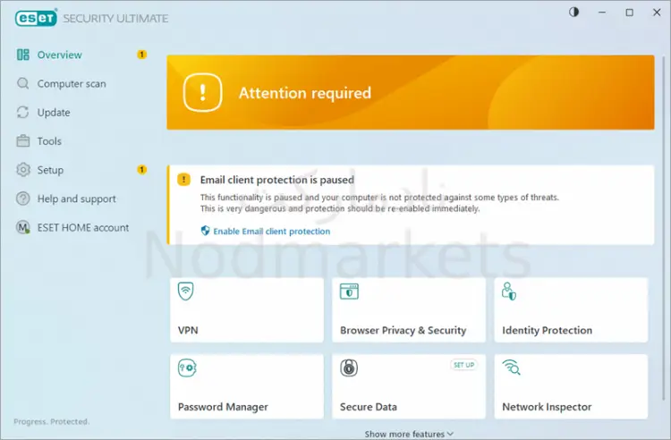 زرد شدن آنتی ویروس eset زرد شدن آنتی ویروس eset