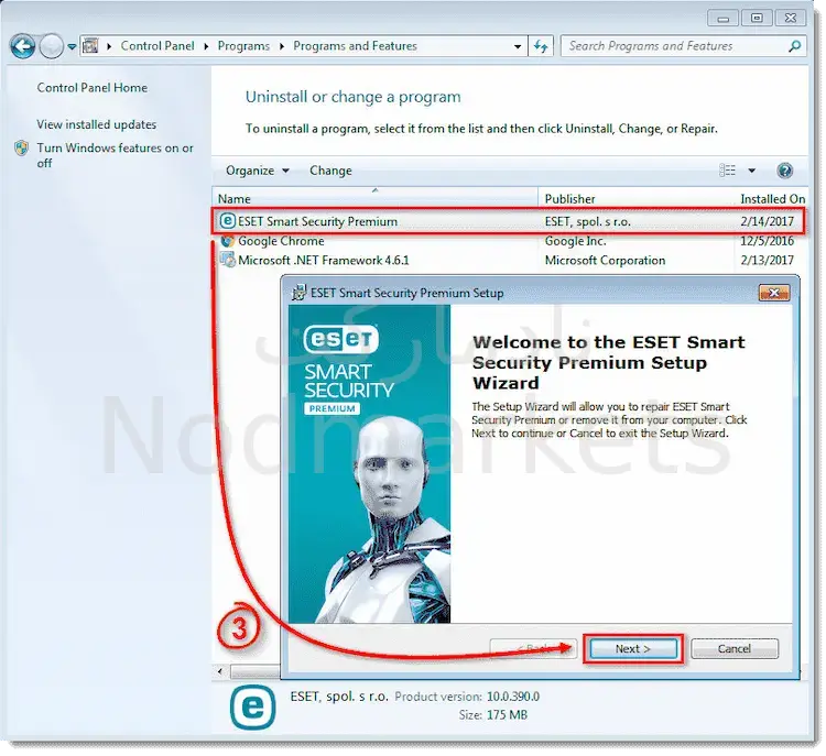 نحوه حذف آنتی ویروس Eset نحوه حذف آنتی ویروس Eset