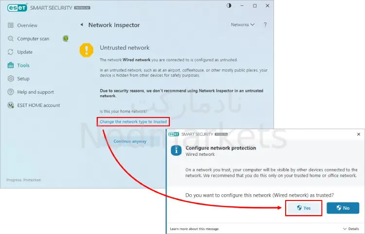 Network Inspector در نود 32