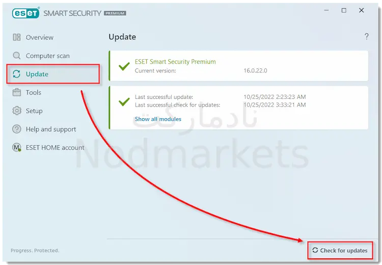 حل مشکل Modules update failed در Eset حل مشکل Modules update failed در Eset